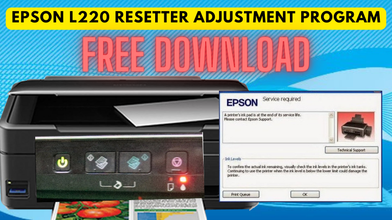 Epson l220 resetter adjustment program free download