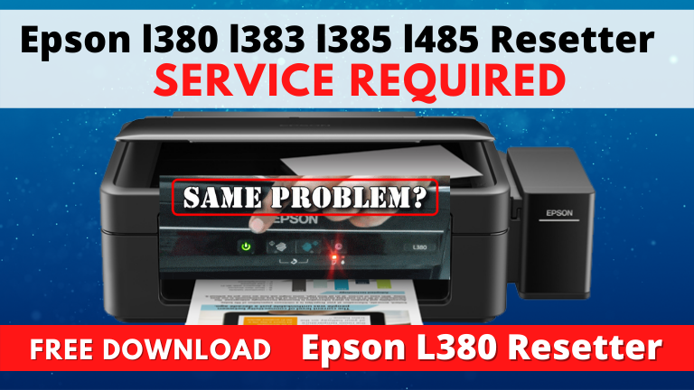 Epson l380 l383 l385 l485 Resetter